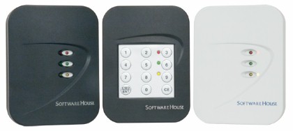 Proximity card-readers, integrated keypad (center)
