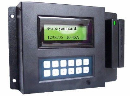 Employee Time and Attendance Terminal - (shown with magstripe and proximity readers)